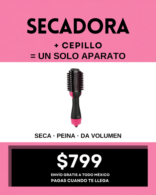 Secadora mas cepillo en un solo aparato: cepillo Sedosa a 799 pesos con envio gratis a todo Mexico y pago contra entrega